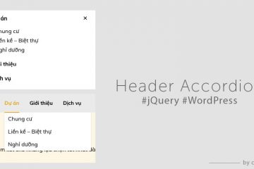 Module Header Accordion sử dụng jQuery trong WordPress